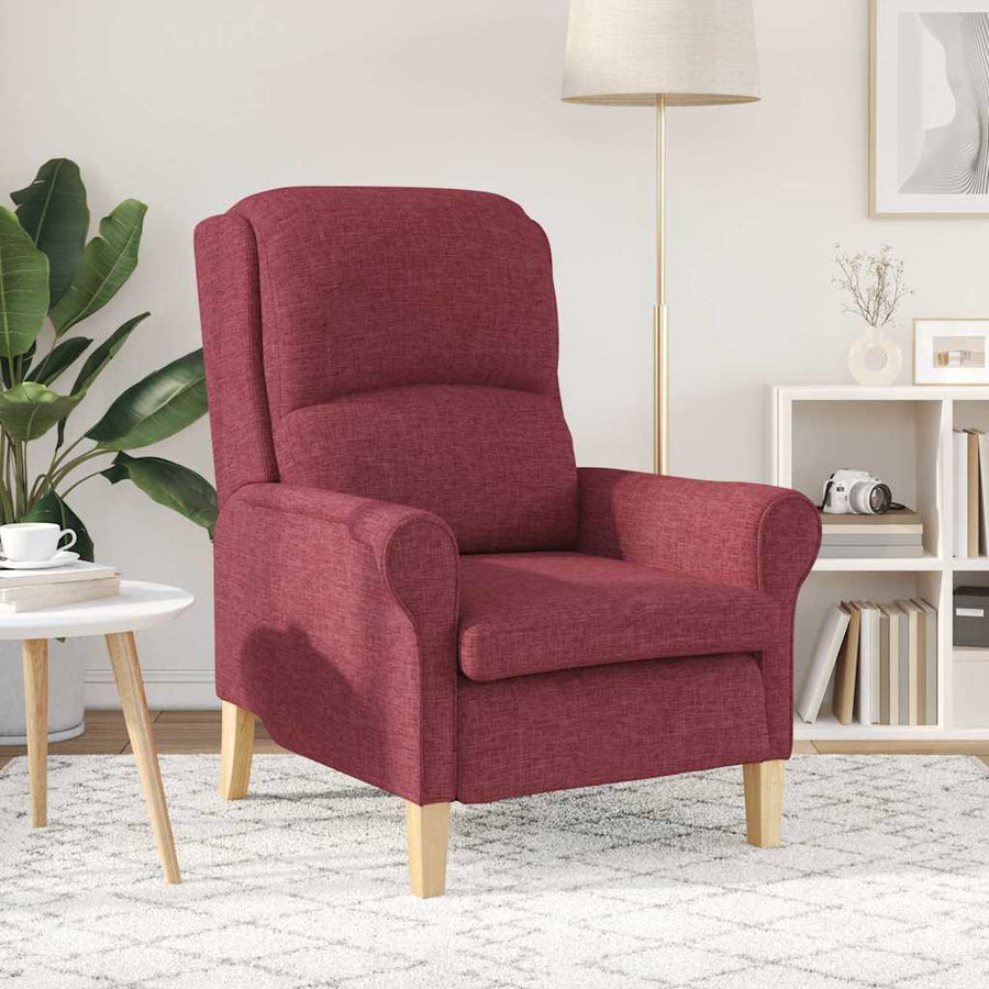 Fauteuil Wijnrood 76 x 94 x 102 cm Stof