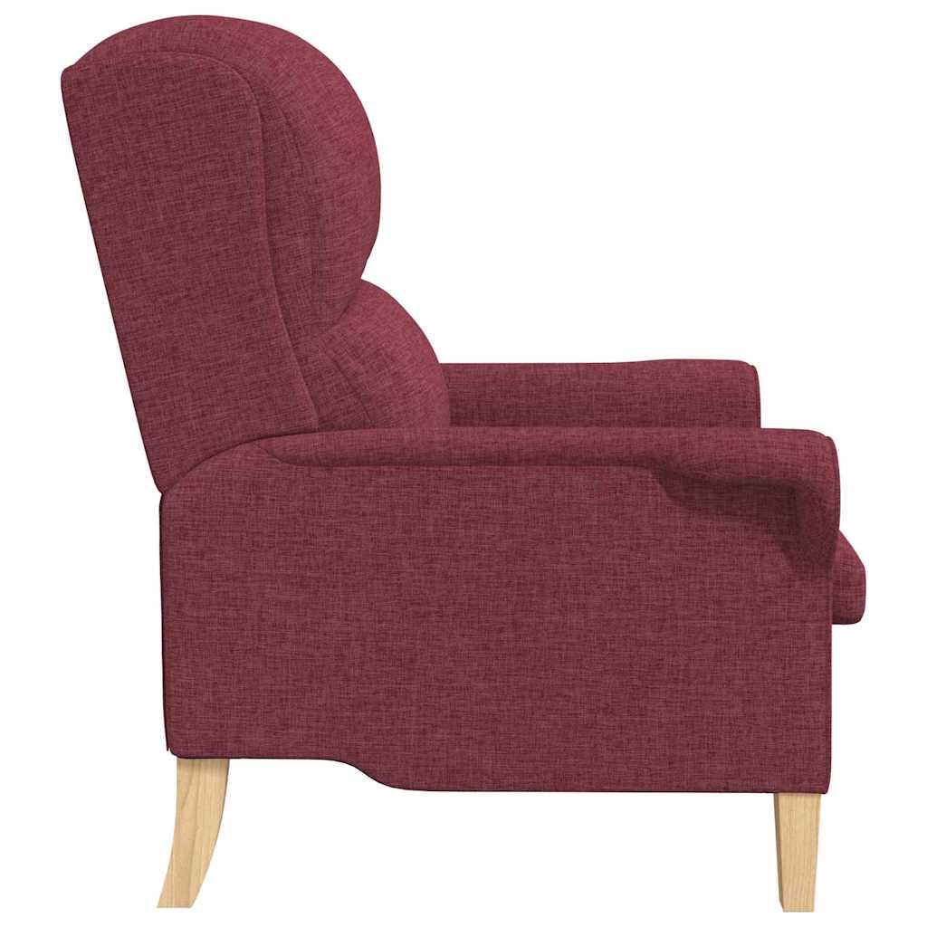 Fauteuil Wijnrood 76 x 94 x 102 cm Stof