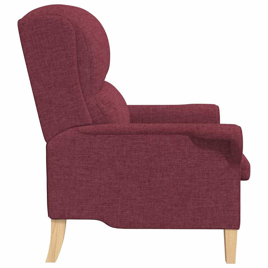 Fauteuil Wijnrood 76 x 94 x 102 cm Stof