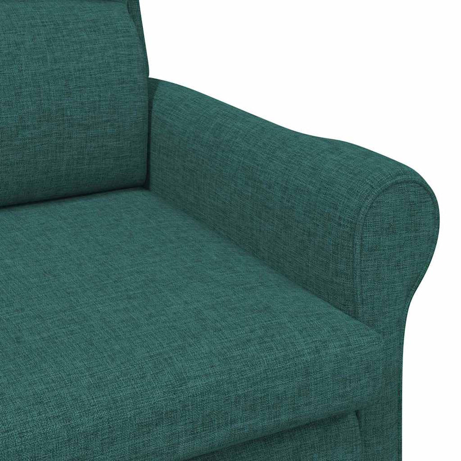 Fauteuil Donkergroen 76 x 94 x 102 cm Stof