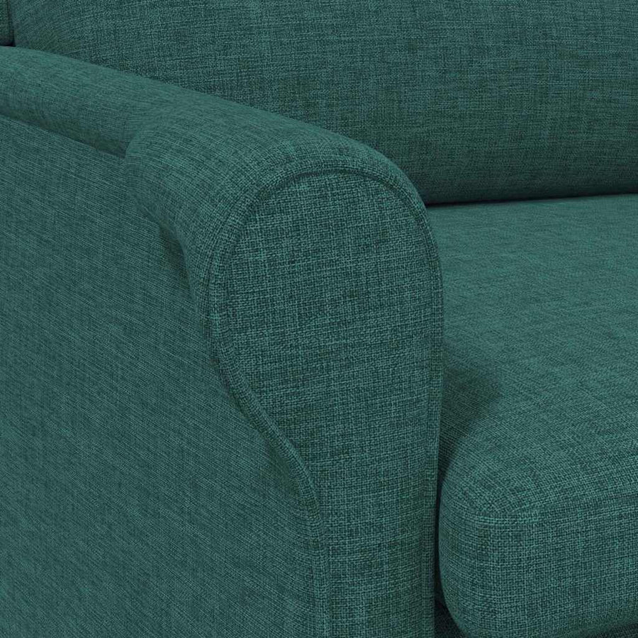 Fauteuil Donkergroen 76 x 94 x 102 cm Stof