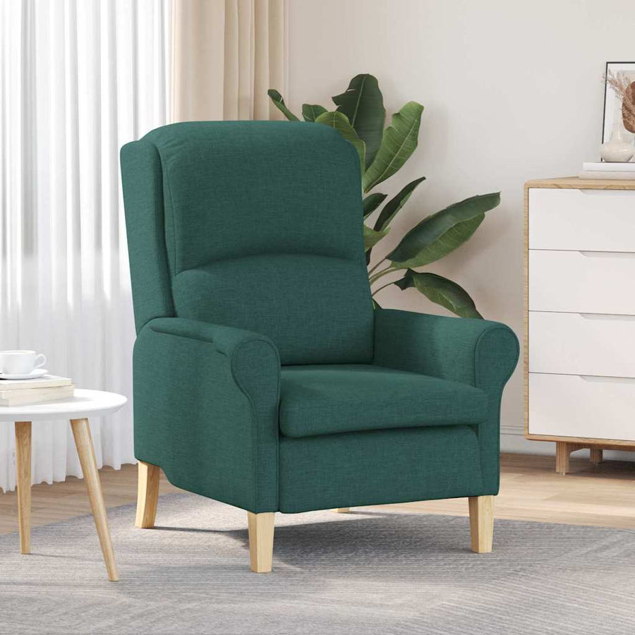 Fauteuil Donkergroen 76 x 94 x 102 cm Stof