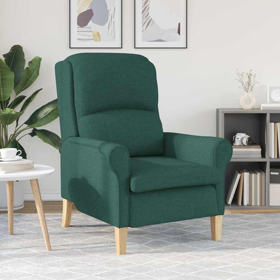 Fauteuil Donkergroen 76 x 94 x 102 cm Stof