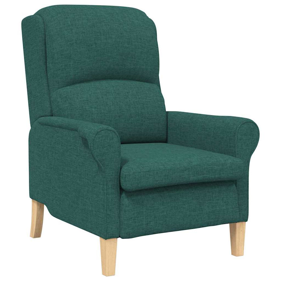 Fauteuil Donkergroen 76 x 94 x 102 cm Stof