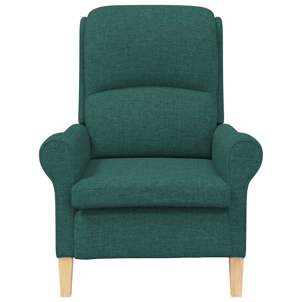 Fauteuil Donkergroen 76 x 94 x 102 cm Stof