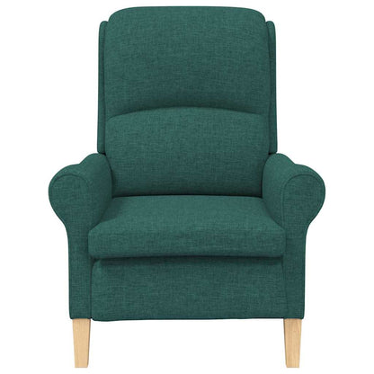 Fauteuil Donkergroen 76 x 94 x 102 cm Stof