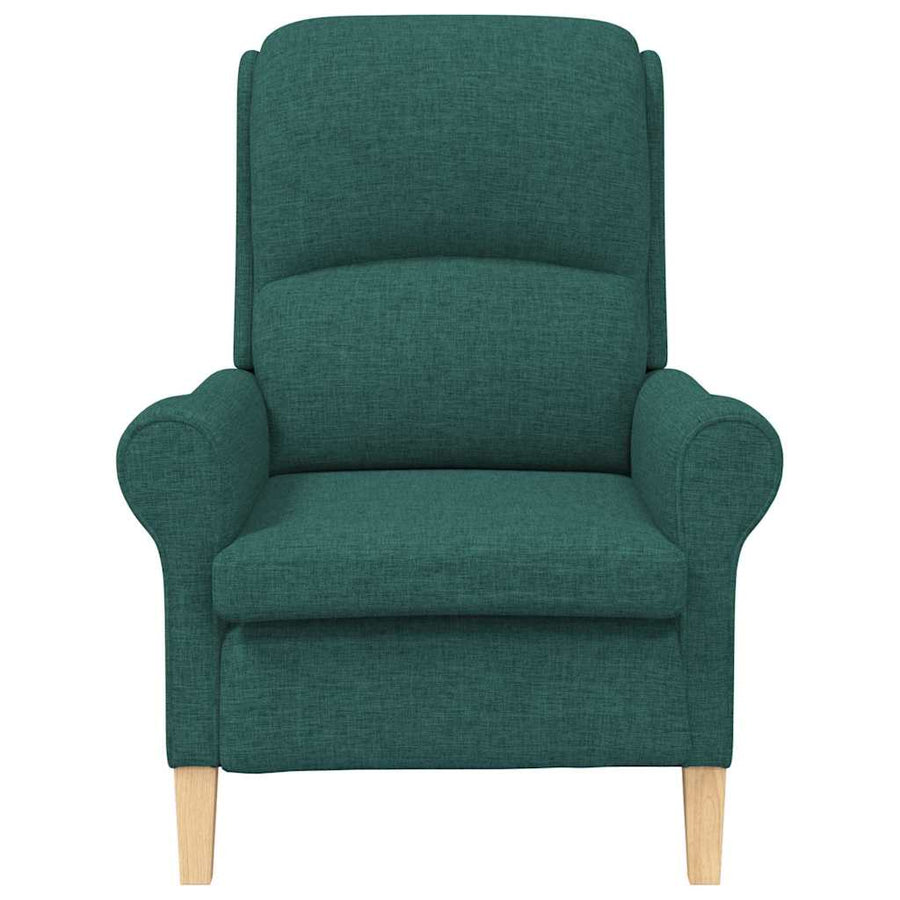 Fauteuil Donkergroen 76 x 94 x 102 cm Stof