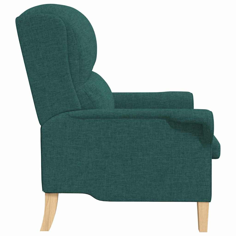 Fauteuil Donkergroen 76 x 94 x 102 cm Stof