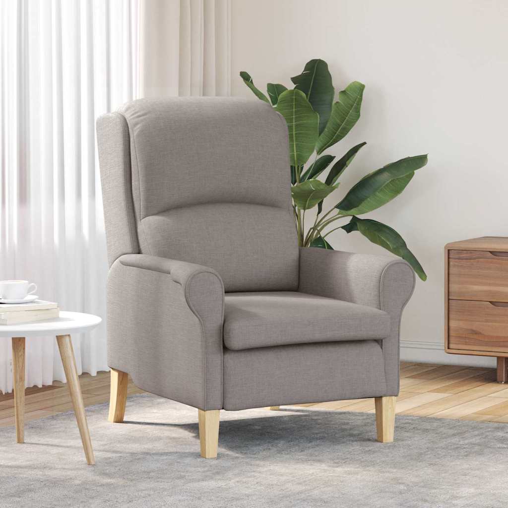 Fauteuil Taupe 76 x 94 x 102 cm Stof