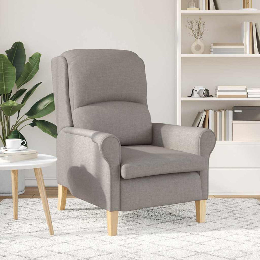 Fauteuil Taupe 76 x 94 x 102 cm Stof