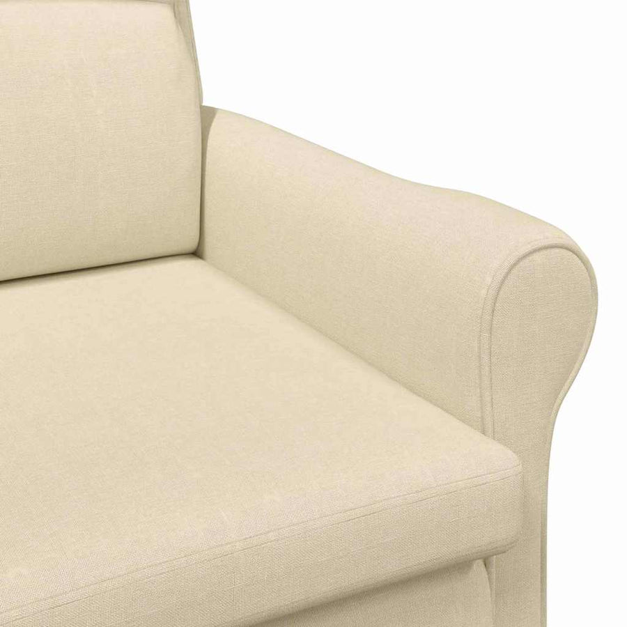 Fauteuil Crème 76 x 94 x 102 cm Stof