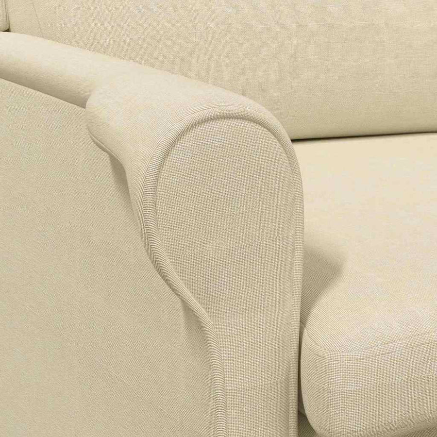 Fauteuil Crème 76 x 94 x 102 cm Stof