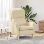 Fauteuil crème 76x94x102 cm stof