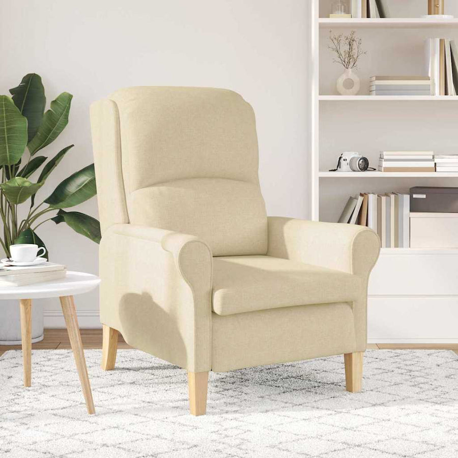 Fauteuil Crème 76 x 94 x 102 cm Stof