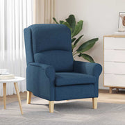Fauteuil blauw 76x94x102 cm stof