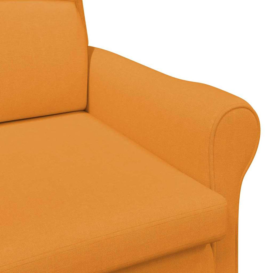Fauteuil Donkergeel 76 x 94 x 102 cm Stof