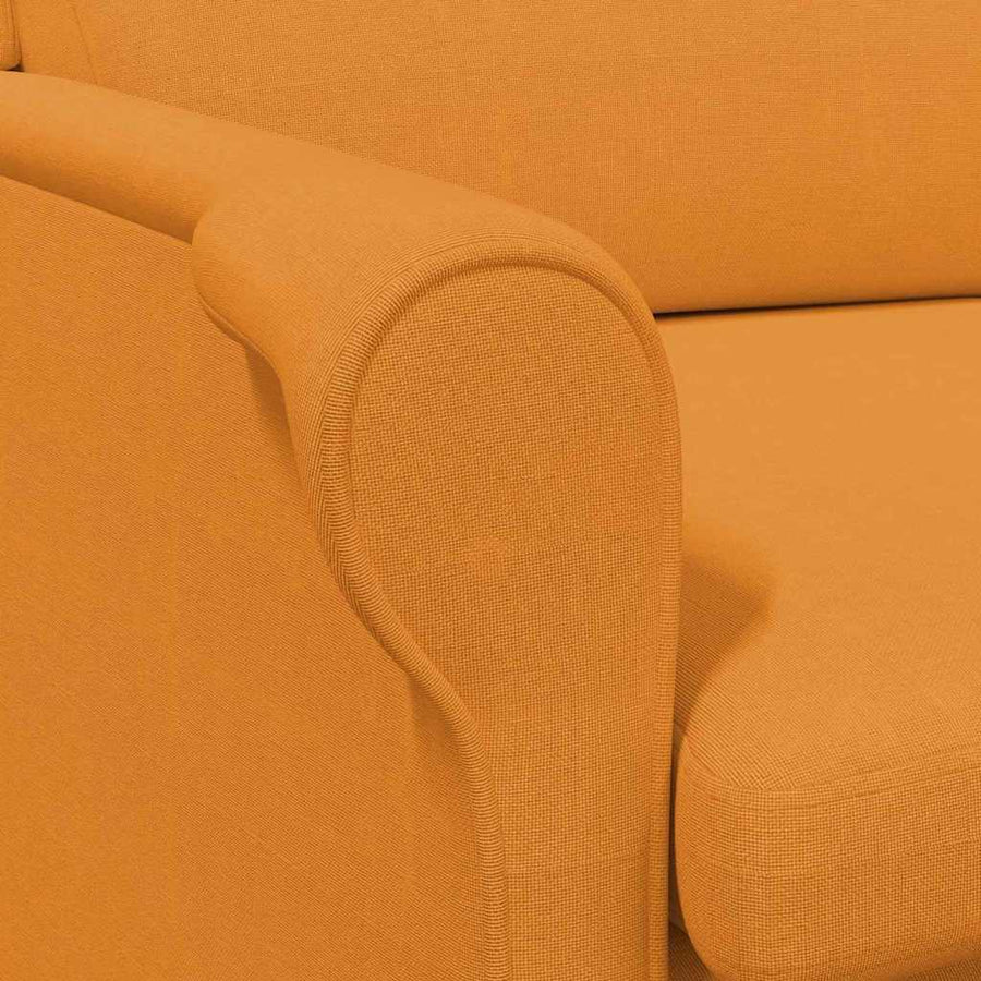Fauteuil Donkergeel 76 x 94 x 102 cm Stof