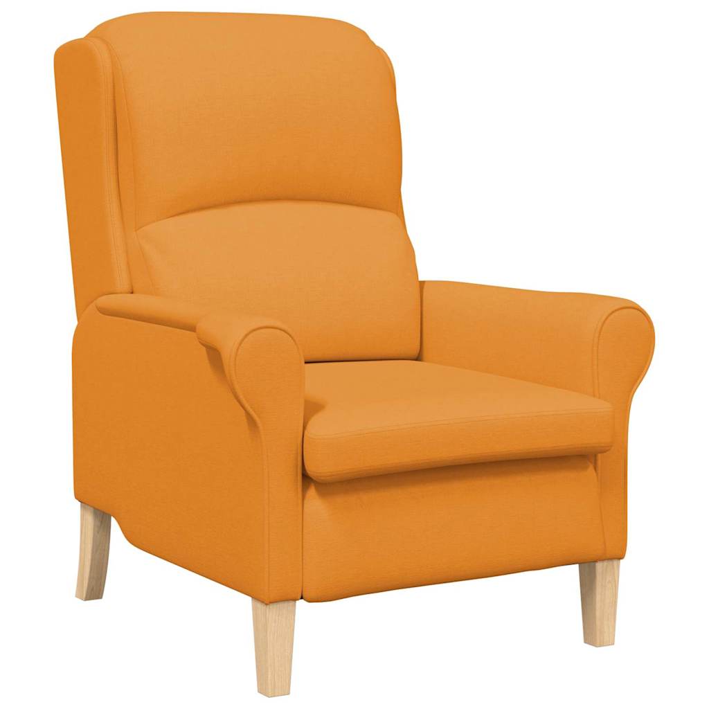 Fauteuil Donkergeel 76 x 94 x 102 cm Stof