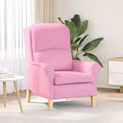 Fauteuil roze 76x94x102 cm stof