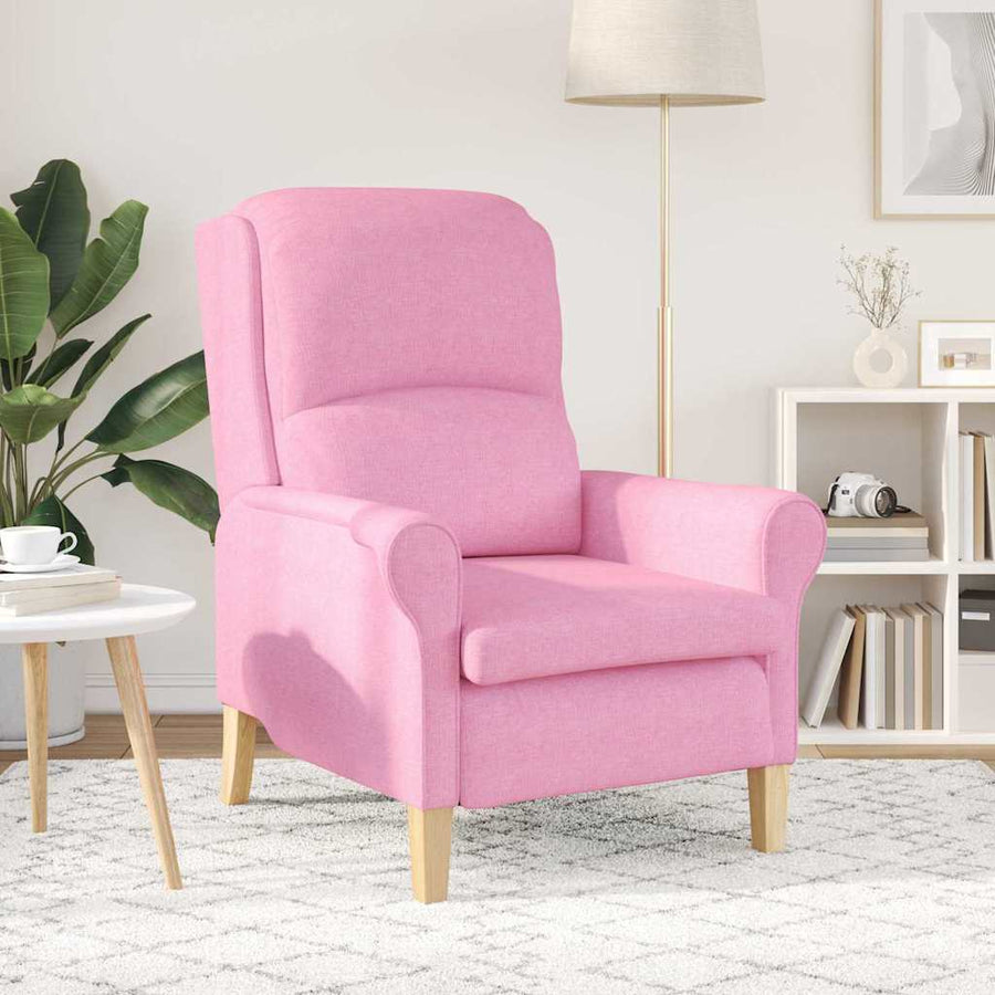 Fauteuil Roze 76 x 94 x 102 cm Stof