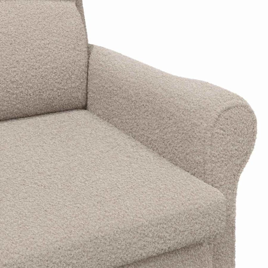 Fauteuil Lichtgrijs 76 x 94 x 102 cm Zachte Sherpa stof