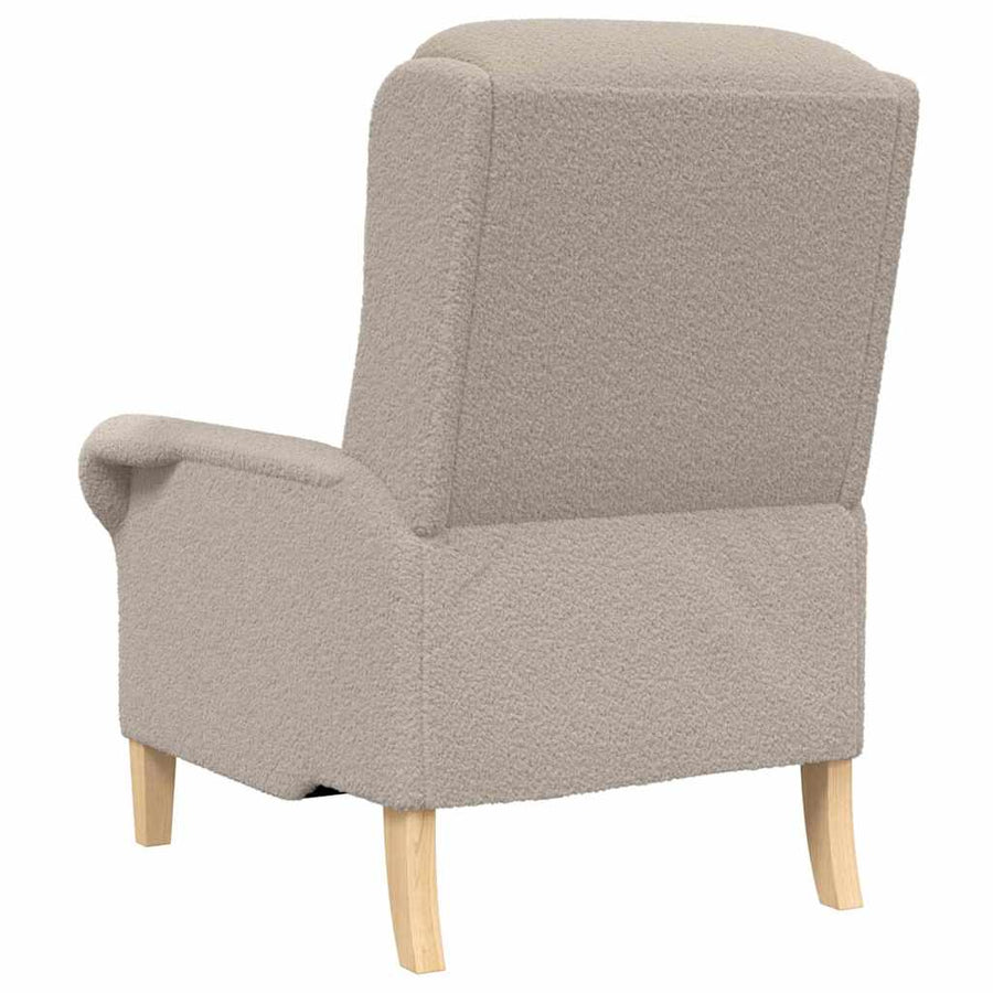 Fauteuil Lichtgrijs 76 x 94 x 102 cm Zachte Sherpa stof
