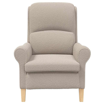 Fauteuil Lichtgrijs 76 x 94 x 102 cm Zachte Sherpa stof
