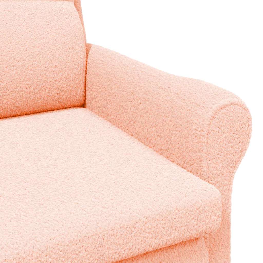 Fauteuil Roze 76 x 94 x 102 cm Zachte Sherpa stof