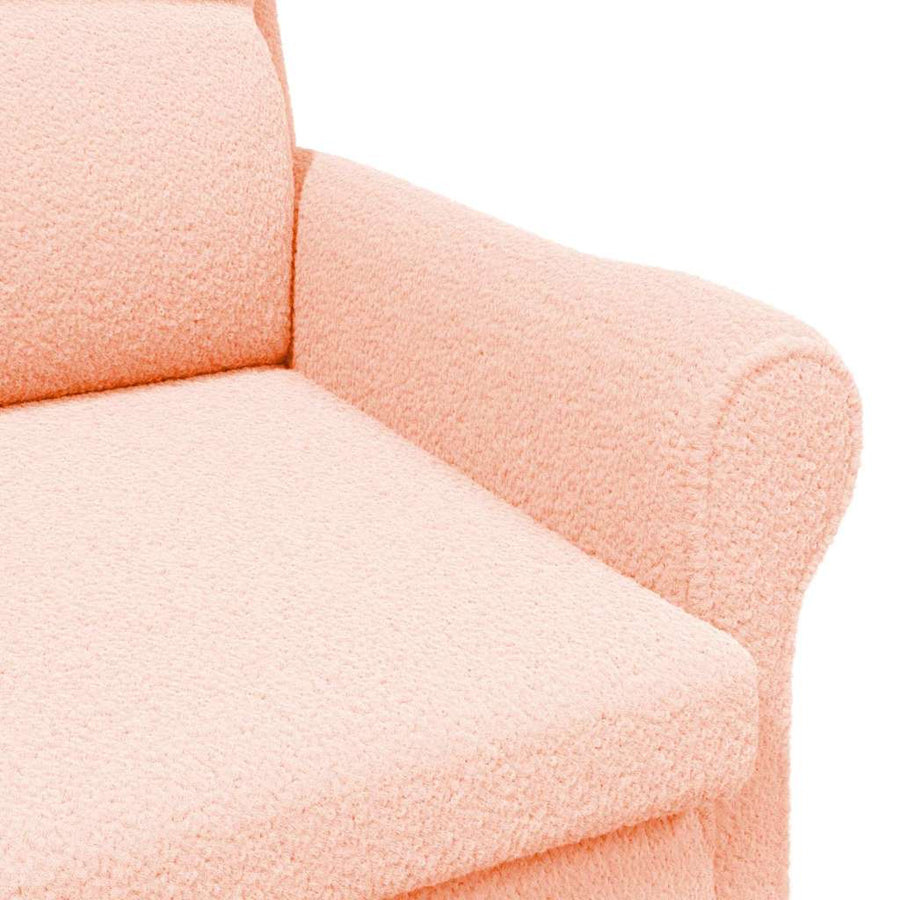 Fauteuil Roze 76 x 94 x 102 cm Zachte Sherpa stof