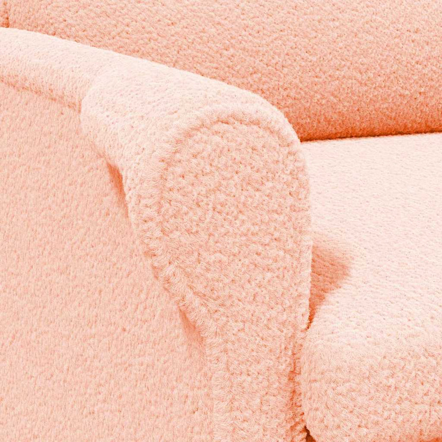 Fauteuil Roze 76 x 94 x 102 cm Zachte Sherpa stof