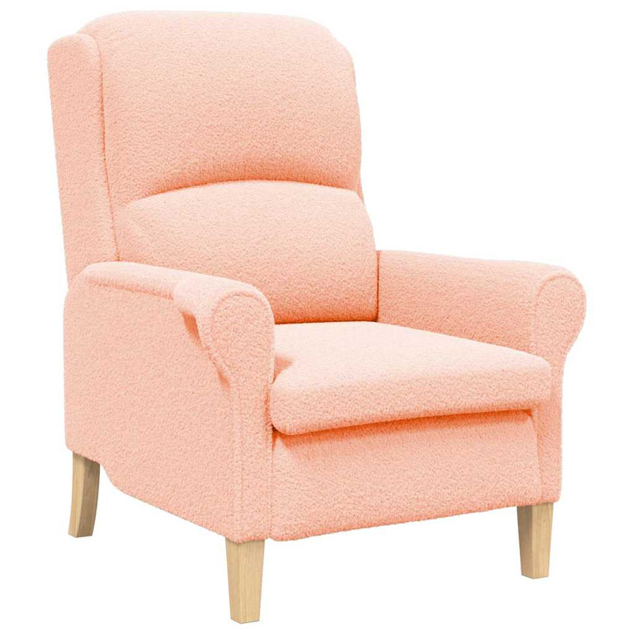 Fauteuil Roze 76 x 94 x 102 cm Zachte Sherpa stof