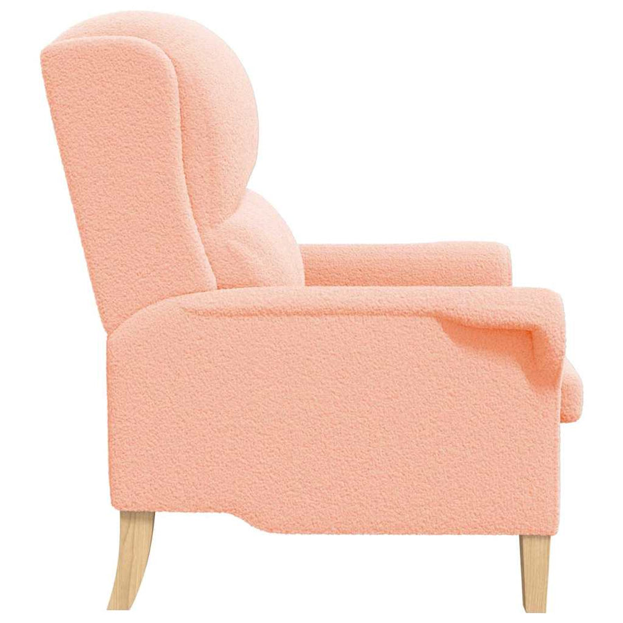 Fauteuil Roze 76 x 94 x 102 cm Zachte Sherpa stof