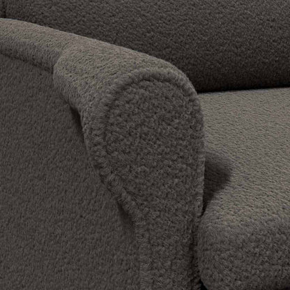 Fauteuil Donkergrijs 76 x 94 x 102 cm Zachte Sherpa stof
