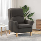 Armchair Dark Grey 76 x 94 x 102 cm Soft Sherpa fabric