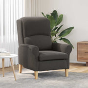 Fauteuil donkergrijs 76x94x102 cm sherpa stof