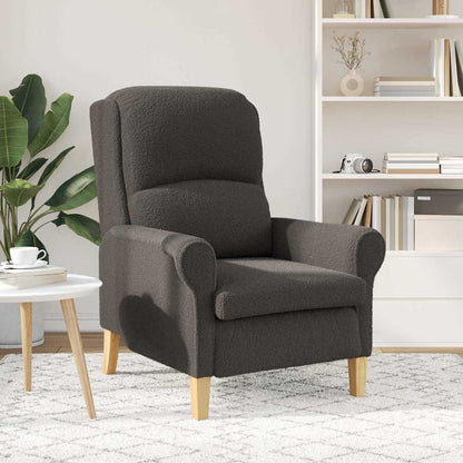 Fauteuil Donkergrijs 76 x 94 x 102 cm Zachte Sherpa stof