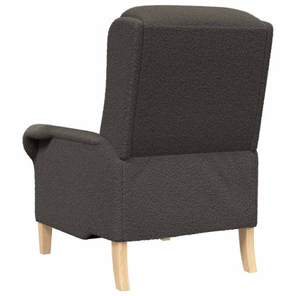 Fauteuil Donkergrijs 76 x 94 x 102 cm Zachte Sherpa stof