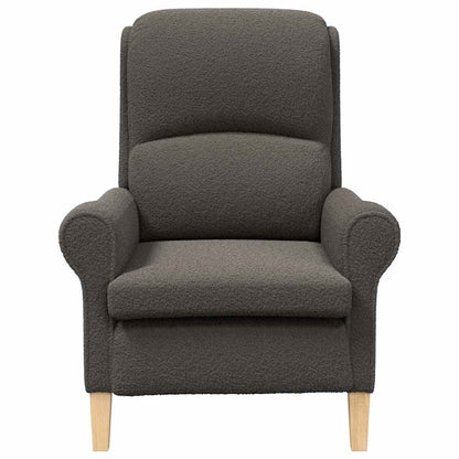 Fauteuil Donkergrijs 76 x 94 x 102 cm Zachte Sherpa stof
