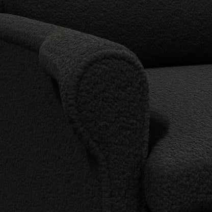 Fauteuil Zwart 76 x 94 x 102 cm Zachte Sherpa stof