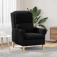 Fauteuil Zwart 76 x 94 x 102 cm Zachte Sherpa stof