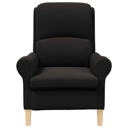 Fauteuil Zwart 76 x 94 x 102 cm Zachte Sherpa stof
