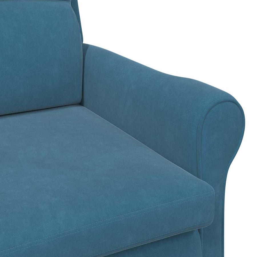Fauteuil Blauw 76 x 94 x 102 cm Fluweel