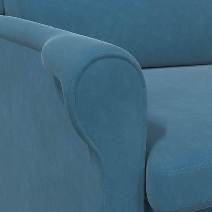 Fauteuil Blauw 76 x 94 x 102 cm Fluweel