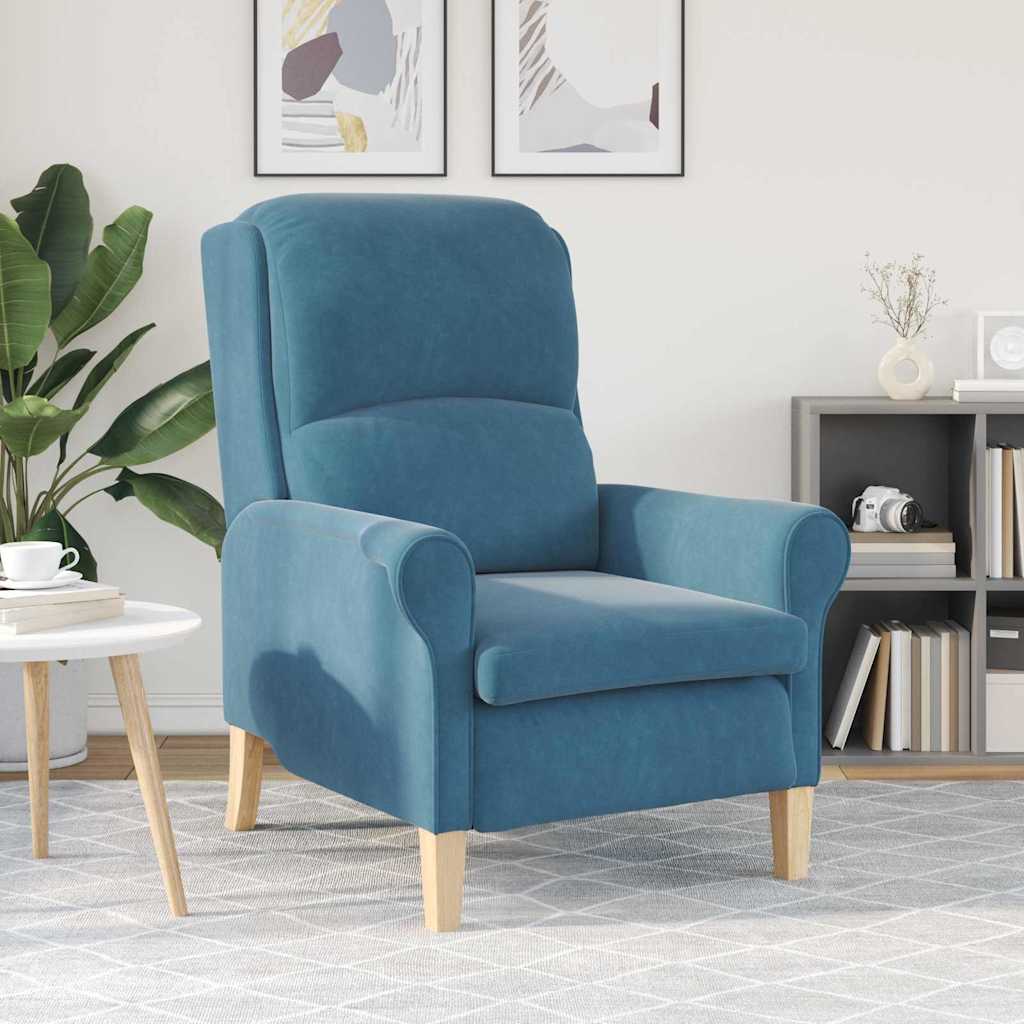 Fauteuil Blauw 76 x 94 x 102 cm Fluweel