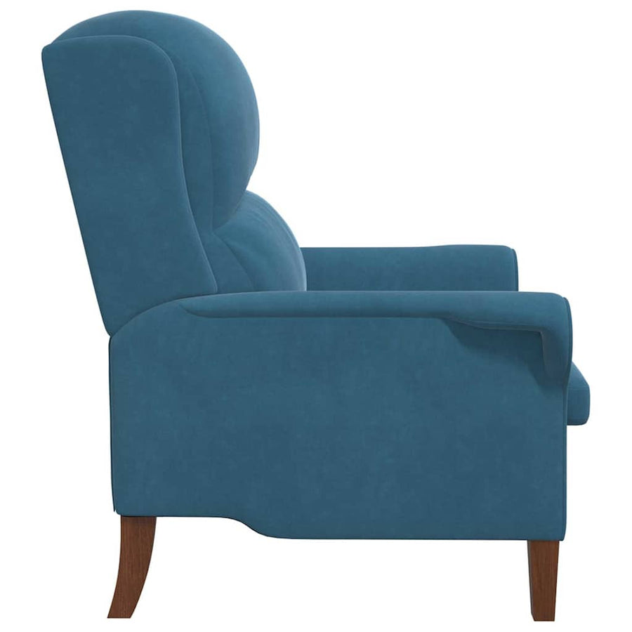 Fauteuil Blauw 76 x 94 x 102 cm Fluweel