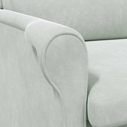 Fauteuil Lichtgrijs 76 x 94 x 102 cm Fluweel