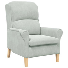 Fauteuil Lichtgrijs 76 x 94 x 102 cm Fluweel