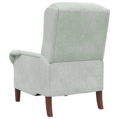 Fauteuil Lichtgrijs 76 x 94 x 102 cm Fluweel