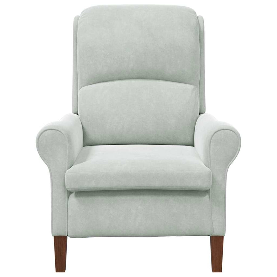 Fauteuil Lichtgrijs 76 x 94 x 102 cm Fluweel