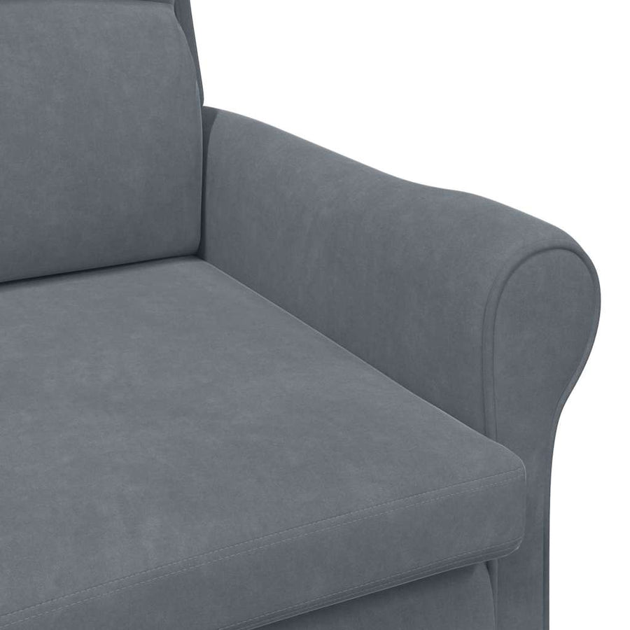 Fauteuil Donkergrijs 76 x 94 x 102 cm Fluweel
